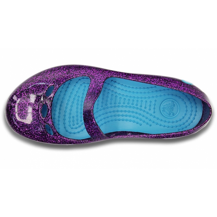 Crocs Carlisa Glitter Flat Girls FlipFlop